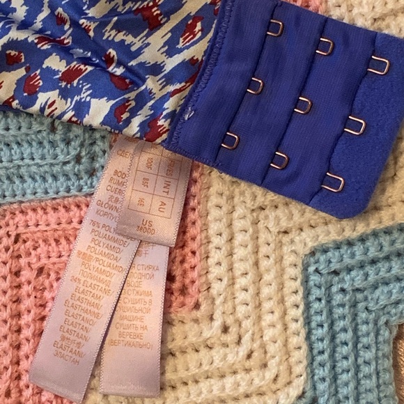 Savage X Fenty Blue Leopard Print Bra - Picture 6 of 7